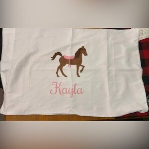 Personalized Horse Pillowcase